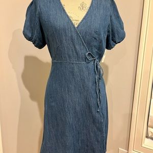 NWT Denim Wrap Dress